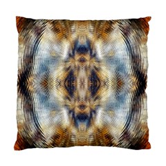 Retro Hippie Vibe Psychedelic Silver Standard Cushion Case (two Sides) by CrypticFragmentsDesign