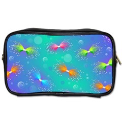 Non Seamless Pattern Blues Bright Toiletries Bag (one Side)