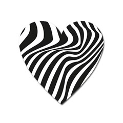 Wave Line Curve Heart Magnet