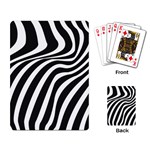 Wave Line Curve Playing Cards Single Design (Rectangle) Back
