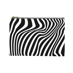 Wave Line Curve Cosmetic Bag (large)