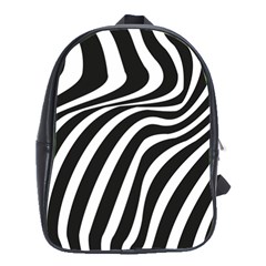 Wave Line Curve School Bag (large)