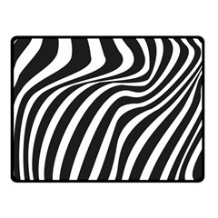 Wave Line Curve Fleece Blanket (small)