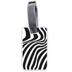 Wave Line Curve Luggage Tag (one Side)