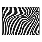 Wave Line Curve Double Sided Fleece Blanket (Small)  45 x34  Blanket Front
