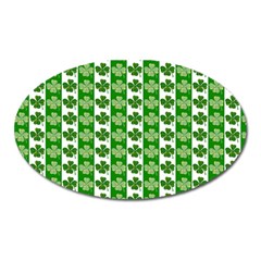 Clover Leaf Shamrock St Patricks Day Oval Magnet