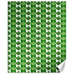 Clover Leaf Shamrock St Patricks Day Canvas 16  X 20 