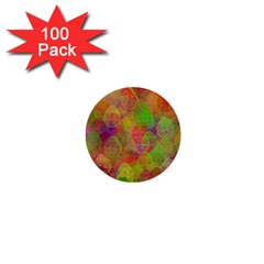 Easter Egg Colorful Texture 1  Mini Buttons (100 Pack) 