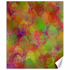 Easter Egg Colorful Texture Canvas 8  X 10 