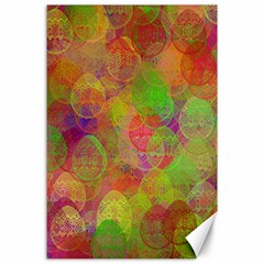 Easter Egg Colorful Texture Canvas 24  X 36 