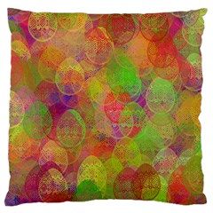 Easter Egg Colorful Texture Large Cushion Case (one Side)