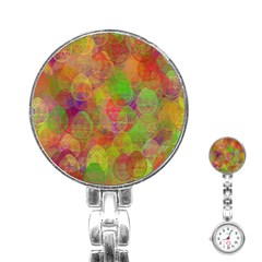 Easter Egg Colorful Texture Stainless Steel Nurses Watch