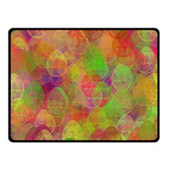 Easter Egg Colorful Texture Double Sided Fleece Blanket (small) 
