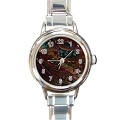 Abstract Art Round Italian Charm Watch