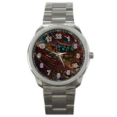 Abstract Art Sport Metal Watch