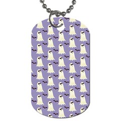 Halloween Ghost Bat Dog Tag (two Sides)