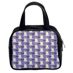 Halloween Ghost Bat Classic Handbag (two Sides) by Dutashop