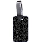 Autumn Leaves Black Luggage Tag (two sides) Back