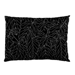 Autumn Leaves Black Pillow Case (two Sides)