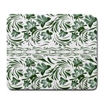 Green leaves Large Mousepads Front