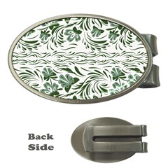 Green Leaves Money Clips (oval)  by Eskimos