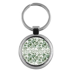 Green Leaves Key Chain (round) by Eskimos