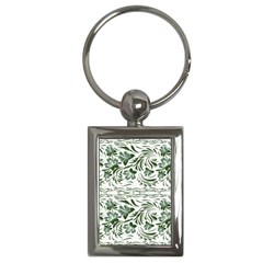 Green Leaves Key Chain (rectangle) by Eskimos