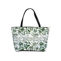 Green Leaves Classic Shoulder Handbag by Eskimos