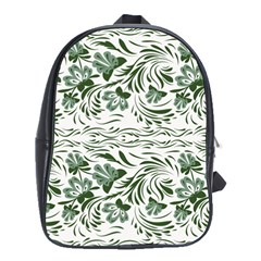 Green Leaves School Bag (large) by Eskimos