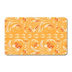 Orange Pattern Magnet (rectangular) by Eskimos