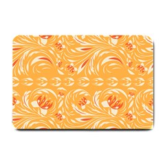 Orange Pattern Small Doormat  by Eskimos