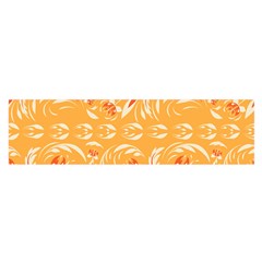 Orange Pattern Satin Scarf (oblong) by Eskimos