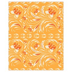 Orange Pattern Drawstring Bag (small) by Eskimos