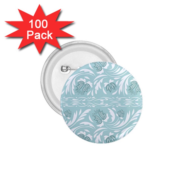 Blue ornament 1.75  Buttons (100 pack) 