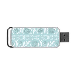 Blue Ornament Portable Usb Flash (one Side) by Eskimos