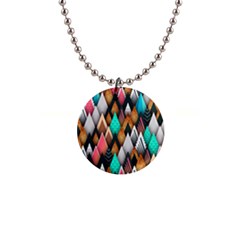 Abstract Triangle Tree 1  Button Necklace