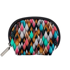 Abstract Triangle Tree Accessory Pouch (small)