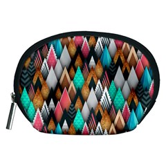 Abstract Triangle Tree Accessory Pouch (medium) by Dutashop