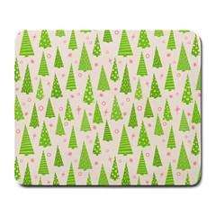 Christmas Green Tree Large Mousepads