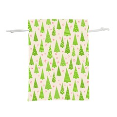 Christmas Green Tree Lightweight Drawstring Pouch (s) by Dutashop
