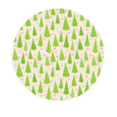 Christmas Green Tree Mini Round Pill Box (pack Of 3) by Dutashop