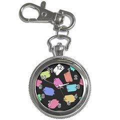 Many Colors Pattern Seamless Key Chain Watches