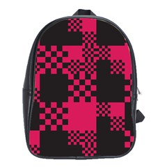 Cube Square Block Shape School Bag (large)