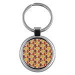 Sea Turtle Sea Life Pattern Key Chain (Round) Front