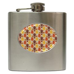 Sea Turtle Sea Life Pattern Hip Flask (6 Oz)