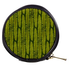 Fern Texture Nature Leaves Mini Makeup Bag