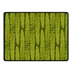 Fern Texture Nature Leaves Double Sided Fleece Blanket (small)  by Dutashop