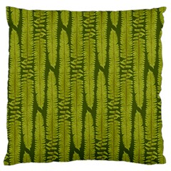 Fern Texture Nature Leaves Standard Flano Cushion Case (one Side)
