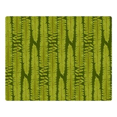 Fern Texture Nature Leaves Double Sided Flano Blanket (large) 