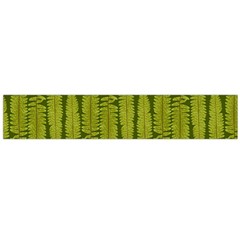 Fern Texture Nature Leaves Large Flano Scarf 